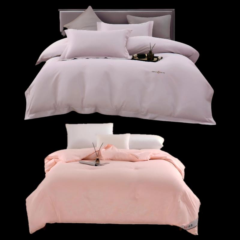 

Fangwang Business Embroidered 4-Piece Bedding Set with Thick Quilt