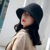 Hip Hop Fashion Autumn Knitted Thicken Warmer Warm Hats Felt Wool Hat Bucket Hat Fishing Cap