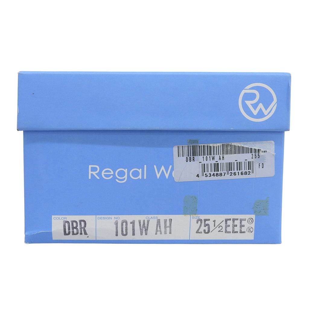 Makellose REGAL WALKER Lederschuhe Braunes Leder Herren 25.5 101W AH Gebraucht