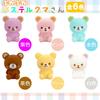 Bath Toy Figure Pukapuka Pastel Bear 6 Types X 1 Piece of Each Set of 6 Capacity for Home and Birthday Toys Toys Dolls Figures Bathroom Toys Toys