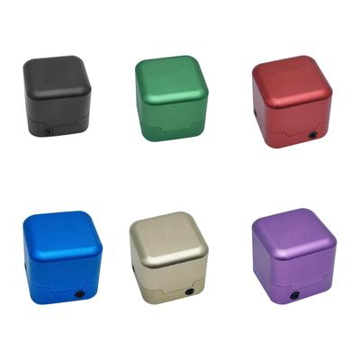 Pool Chalk Holder Square Small Aluminum Alloy Portable Billiard Chalk Carry Case Storage Box Container Billiards Accessories