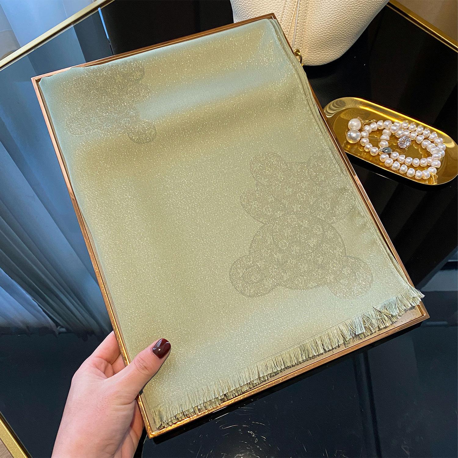 

Новый весенне-летний шелково-хлопковый шарф из золотого шелка, высококлассный модный, стильный пляжный шарф-шаль, шарф со звездой для женщин 200*70CM