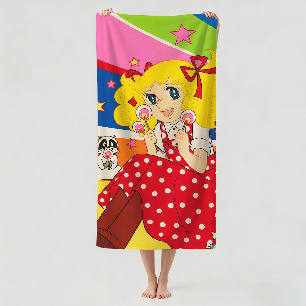 Cute Anime C-Candy Candy Towel Drying Bath Towel Applicable To Light Swimming Camping Yoga Beach Out