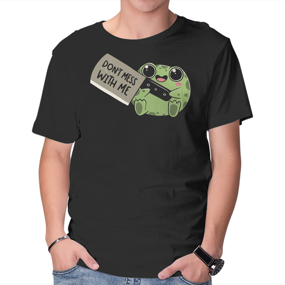 Unisex Crew Neck T-Shirt Be Warned Graphic Short Sleeve Casual Tee XXXL