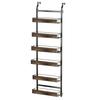 2 In 1 Over The Door Pantry Organizer, Wall Mounted Spice Rack, 6/8 Layer Design Spice Cabinet, Pantry Door Seasoning Shelves with Adjustable Basket
