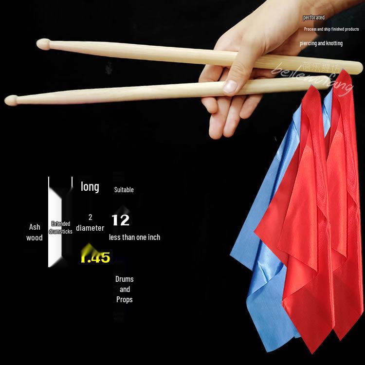 Solid Wood Drumsticks & Mallets for Adults & Kids: Perfect for Waist Drums, Kindergarten Programs, Square Exercises, and Rehearsals