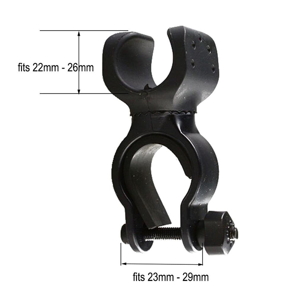 2 szt. Uchwyt na latarkę rowerową z obrotem o 360 stopni, Uchwyt do montażu, Wspornik do latarki rowerowej, Stojak, Uchwyt wspierający