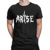 Herren T-Shirt ARISE! 005 Solo Leveling Sung Jinwoo Neuartige Baumwoll-T-Shirts Kurzarm T-Shirts Rundhals Kleidung Geschenkidee