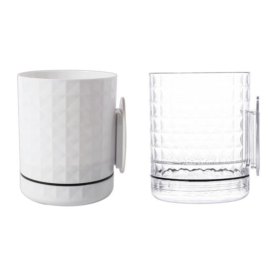 Self Watering Wall Planter Wall Mounted Flower Pot with Reservoir Drainage Holes Decorative Plant Pot for Indoor Room Outdoor Use