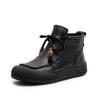 New Thick-soled Ankle Boots, Retro Fleece Plus-size Warm Women's Boots and Shoes