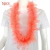 5pcs Glowing Large Fluorescent Garland Necklaces Five Star Lightweight Plastic Garland  Birthdays