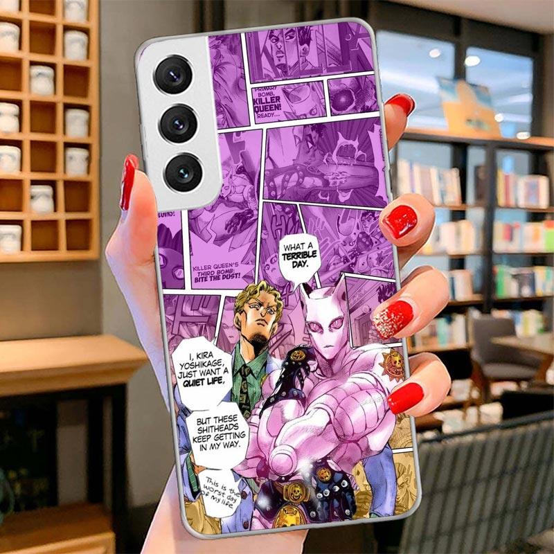JoJo Bizarre Adventure Anime Cover Phone Case For Samsung Galaxy S26 S25 Edge S24 Ultra S23 S22 Plus S21 S20 FE Soft Fundas Shel