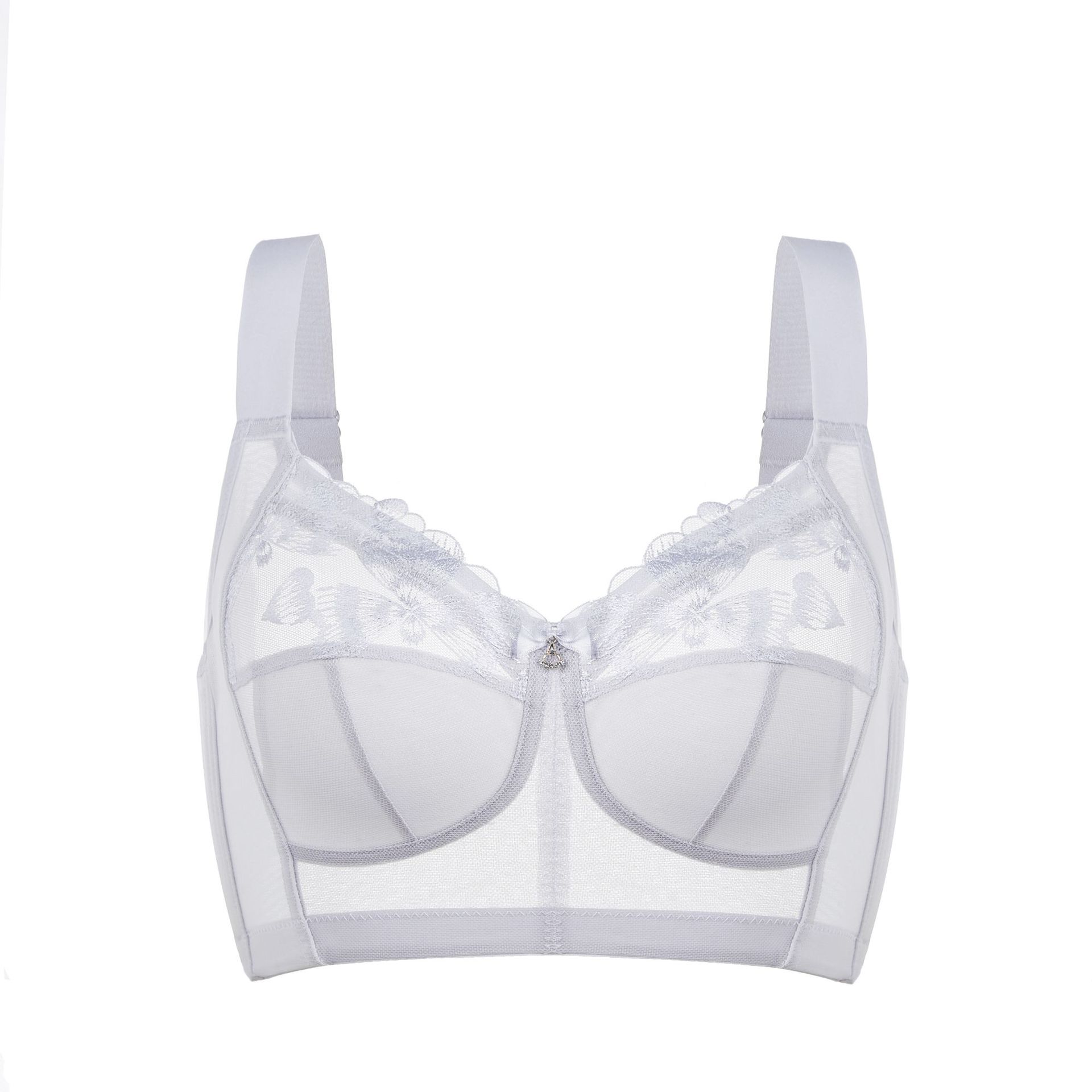 

Женское нижнее белье на косточках, собирающее, тонкий бюстгальтер с полной чашкой, регулируемый бюстгальтер 42/95E синий