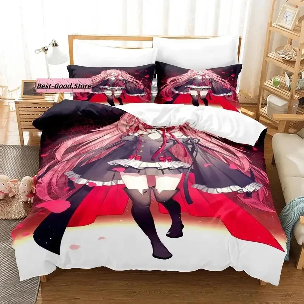

Comforter Vampire Bedding Set Single Twin Full Queen King Size Bed Set Aldult Kid Bedroom s 3D Print Anime Werewolf Comforter (quilt)-EU Single(135*200cm)3pcs