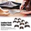 10 PCS Carbon Steel Leather Corner Punch Set Triangular Cutting Dies Kit  DIY Leathercrafts