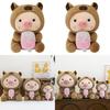 Capybara Transformation Pig Plush Toy Water Crystal Soft For Kids
