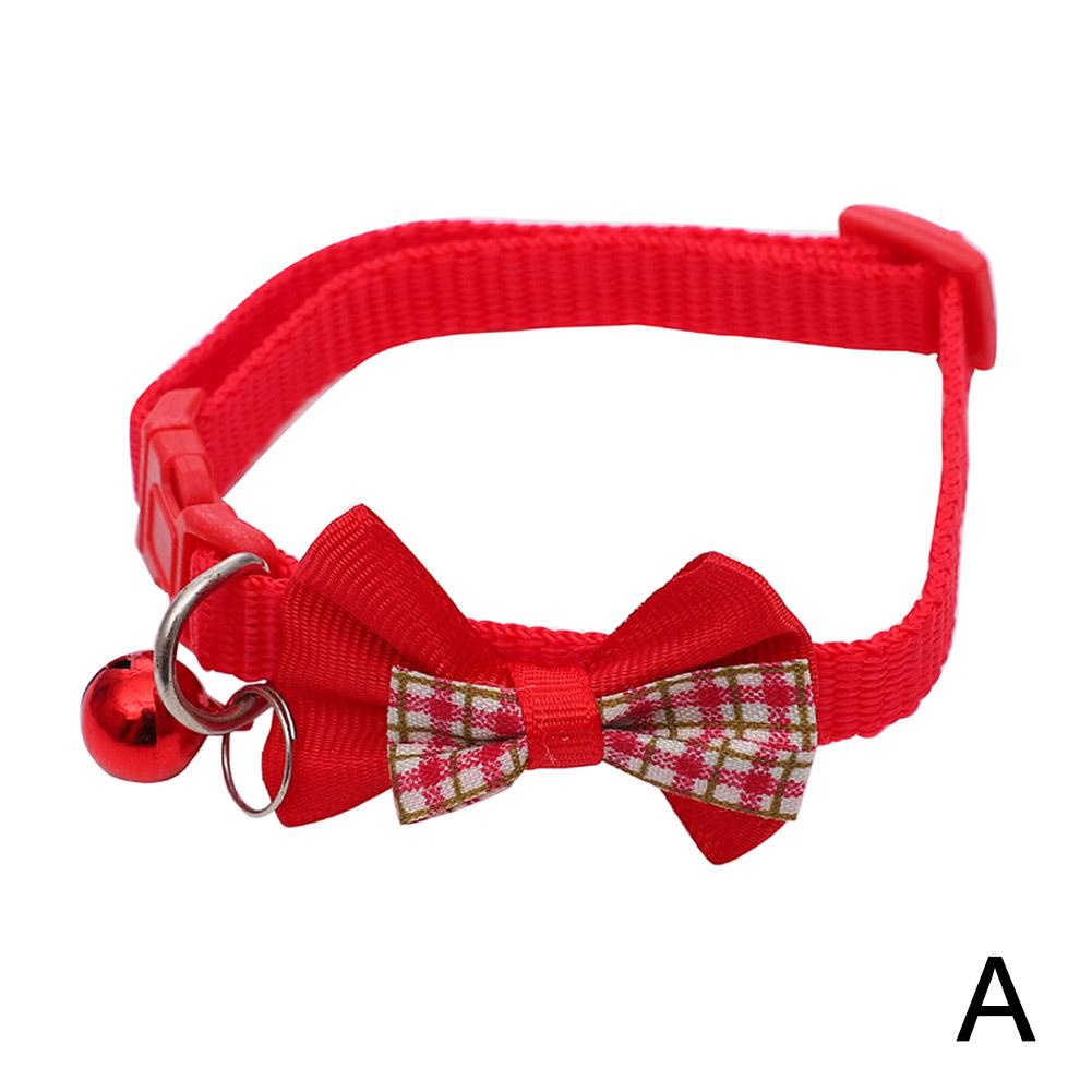Cotton Cat Collar Puppy Bow Tie Kitten Safety Buckle Collar Adjustable Quick Release Pet Supplies Dog Collar Cat Accessories