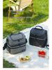 Double Layer Insulated Lunch Bag: Thickened, Fresh-Keeping Bento Bag for Outdoor Picnic