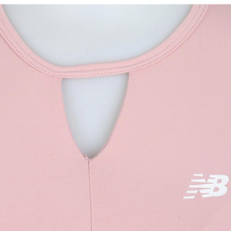 New Balance Nacity Vqb Women S Shirring SleeveleSS Light Pink