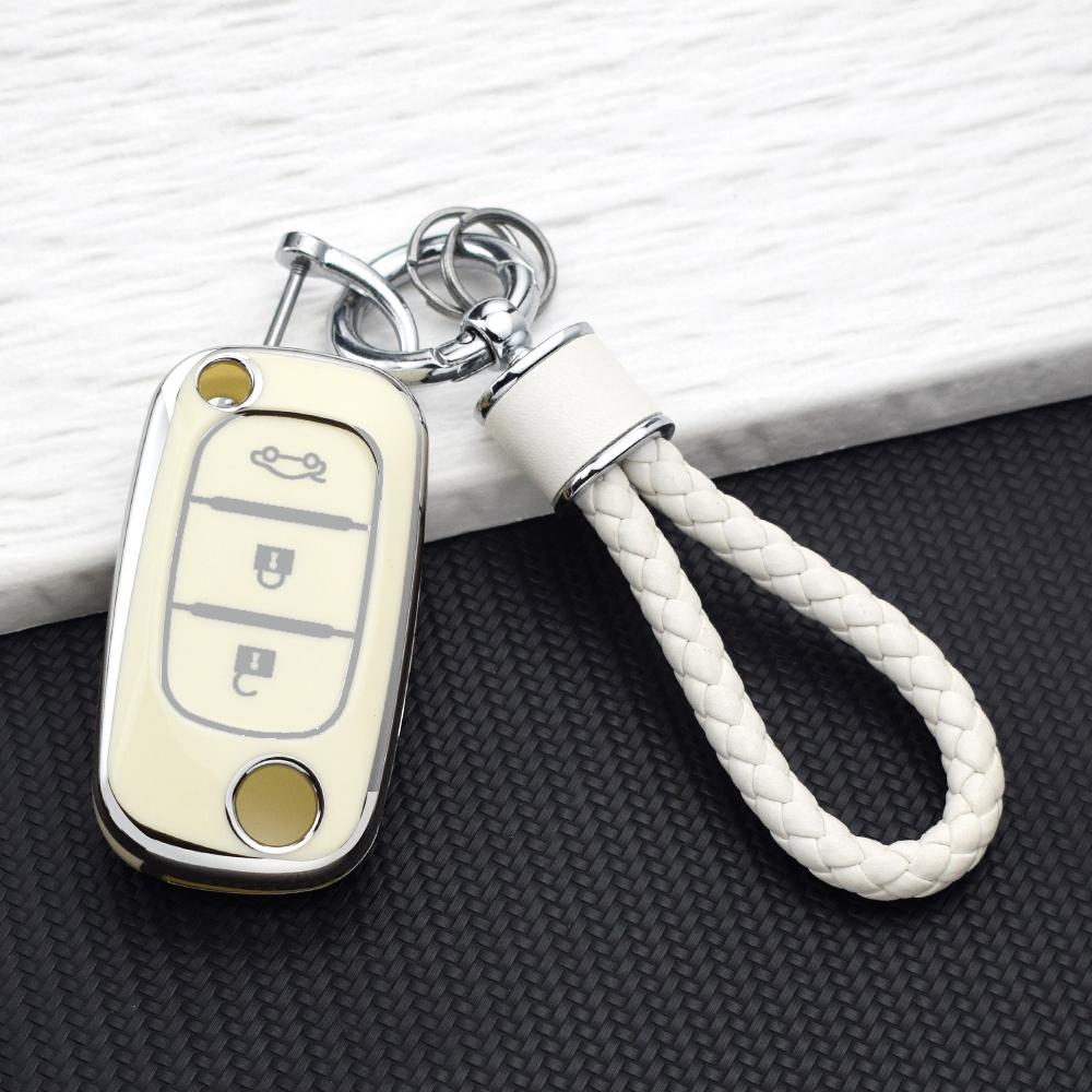 Car Key Case For Renault Clio Megane Fluence for Mercedes LADA Vesta Granta XRay Kalina Priora Sedan TPU Key Cover Fob Keychain