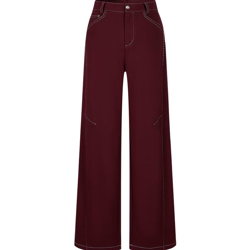 Jiuzi Annakou Women's Fleece-Lined Curved-Leg Pants