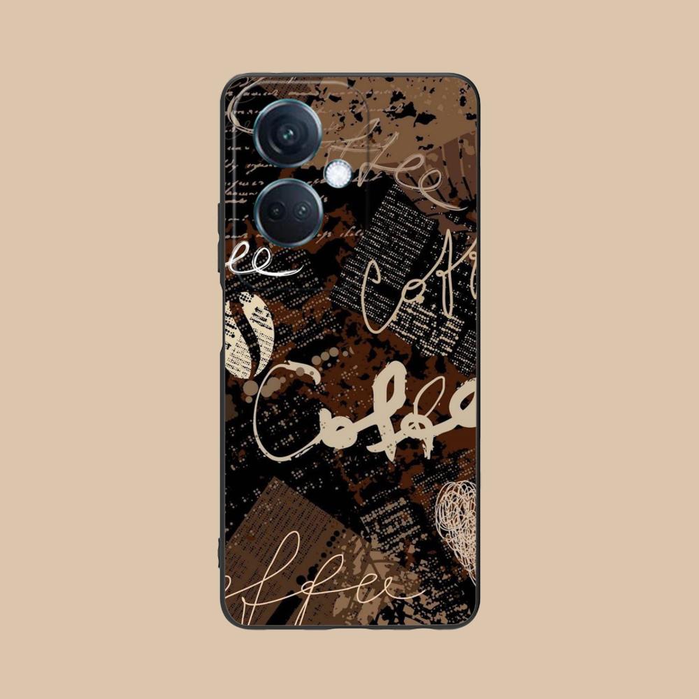 Coffee Beans Matte TPU Mobile Phone Case for OPPO Reno 14 13 12 11 10 9 8 7 6 5 F T Pro 5G Colorful Printing Cover