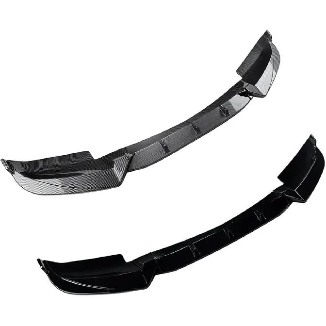 Compatible for BMW X6 F16 M Sport 2015-2019 Car Accessories Front Bumper Spoiler Lip Diffuser Splitter Protection Kits(Carbon Fiber Look)