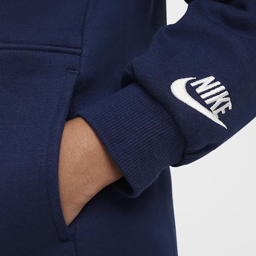 Nike Sportswear Powder Play Soft Fleece Pullover Hoodie Kids hoodies Dark-Navy HQ7944-410