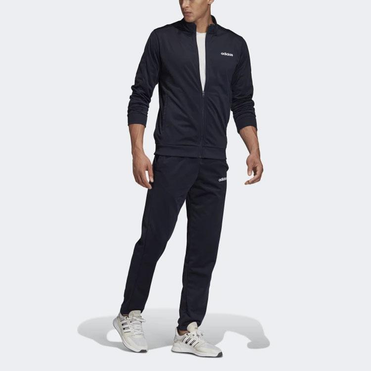 Adidas Letter Logo Sports Suit International Version Men Sportswear Dark-Blue FM6312