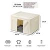 Storage Box with Steel Frame Oxford Foldable  Dustproof Large Capacity Down Jacket Quilt Clothes Wardrobe Space Saving Organiser