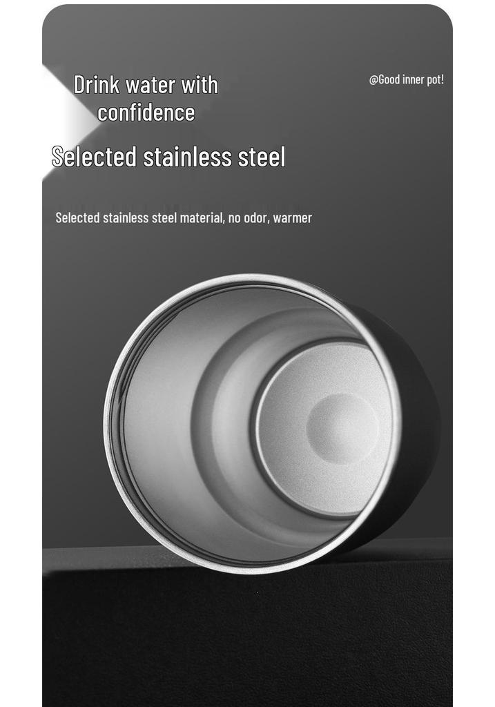 304 Stainless Steel Insulated Coffee Tumbler with Lanyard - Portable Dual Use for Hot & Cold Beverages