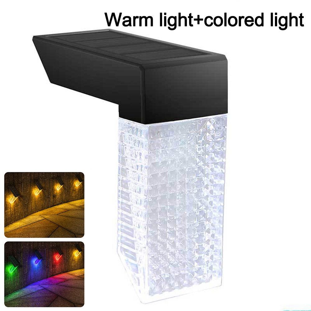 LED Solar Wall Lamp IP65 Waterproof Solar Step Light New LED Wall Lamp  Garden Decoration