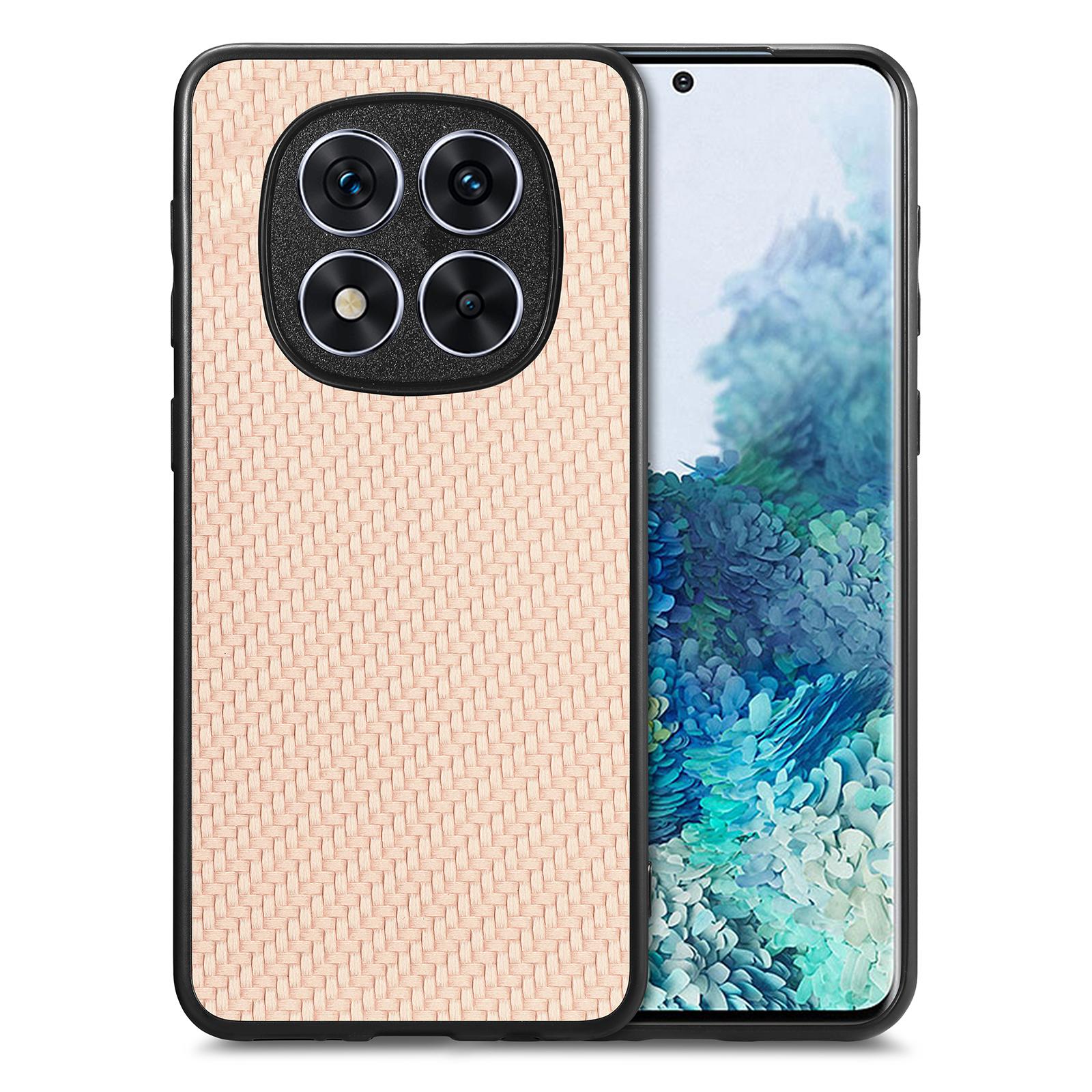 

For Xiaomi Redmi Note 14 Pro 5G/Poco X7 5G Case Carbon Fiber Texture PU+PC+TPU Phone Cover E