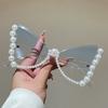 New y2k Oversized Butterfly Vintage Sunglasses Women Luxury Brand Designer Sun Glasses Popular Elegant Pearl Sexy Ladies Shades