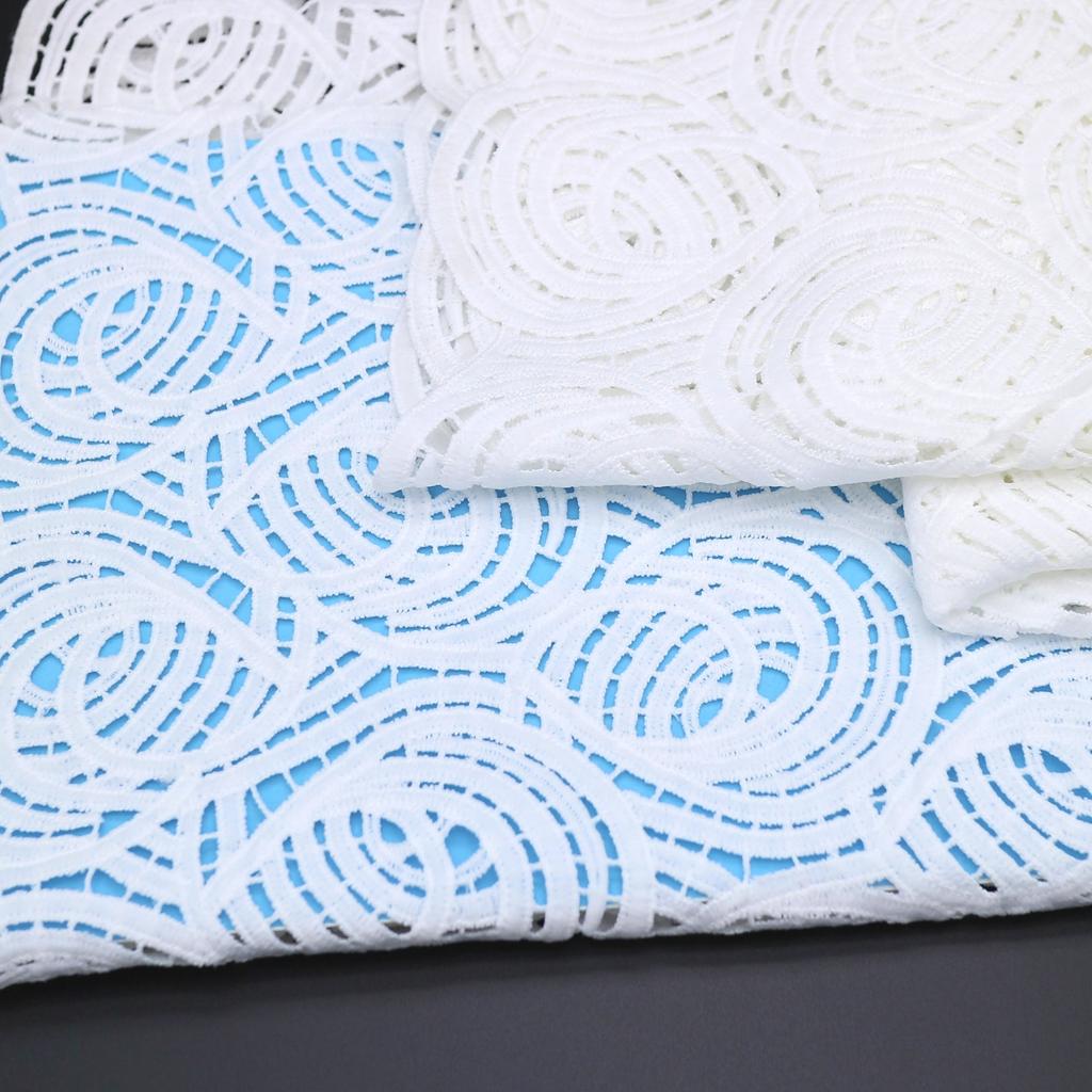 Water-Soluble Milk Silk Lace Circle Hollow Embroidery Dress Sub-Clothing Decorative Embroidery Lace Diy Fabric Full