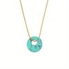 Natural Crystal Pendant Necklace With Round Citrine And Agate For Jewelry Enthusiasts