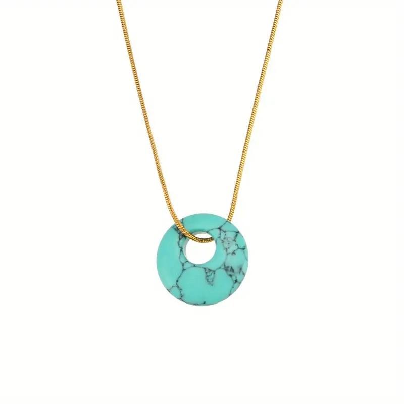 Natural Crystal Pendant Necklace With Round Citrine And Agate For Jewelry Enthusiasts