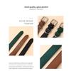Meier First layer cowhide green black brown girdle genuine leather pebbled belt wide belt