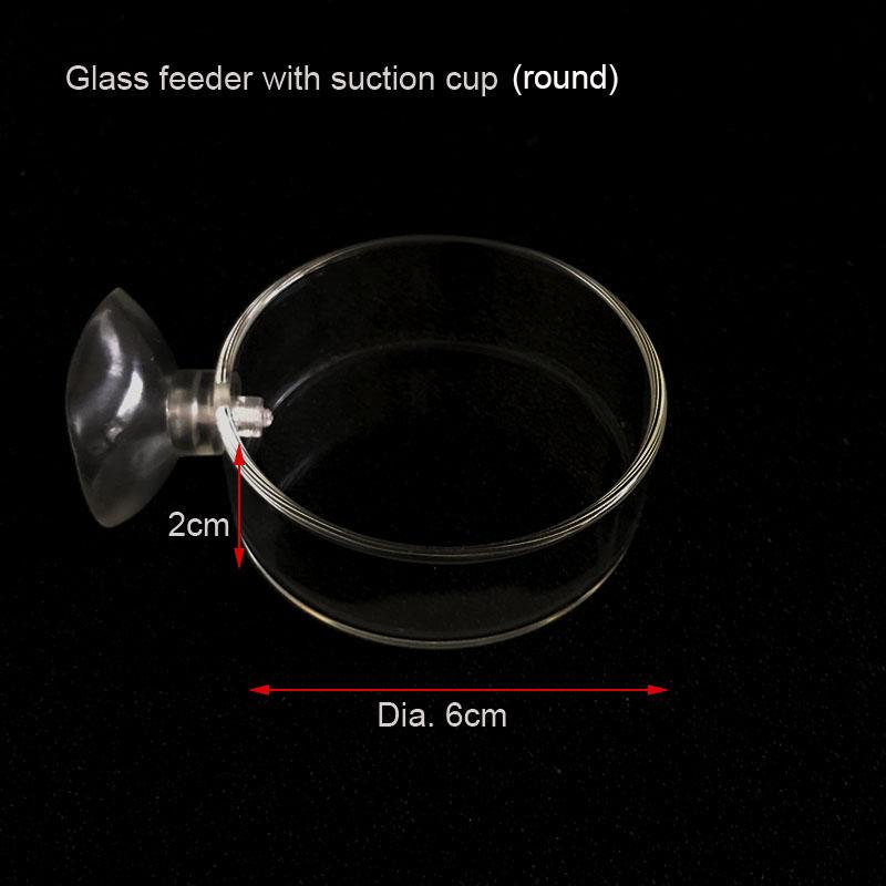 Transparent Aquarium Fish Tank Shrimp Food Feeding Circle Glass Feeder Floating Bottom Feeder Fish Shrimp Aquarium Accessories