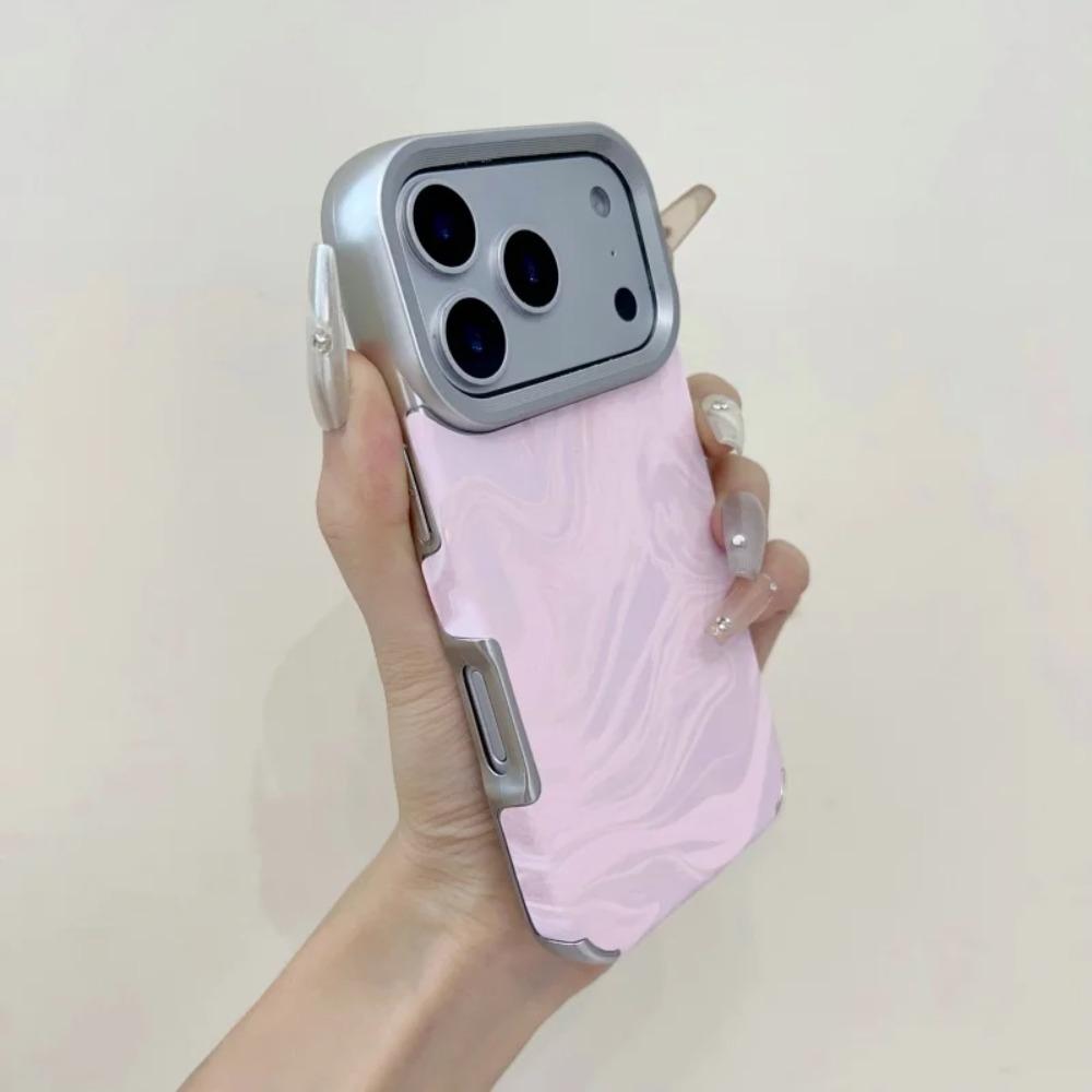 Plating Solid Color Water Ripple Case for iPhone 17 Air 16 15 14 13 12 11 Pro Max Plus Shockproof Candy Soft Armor Funda