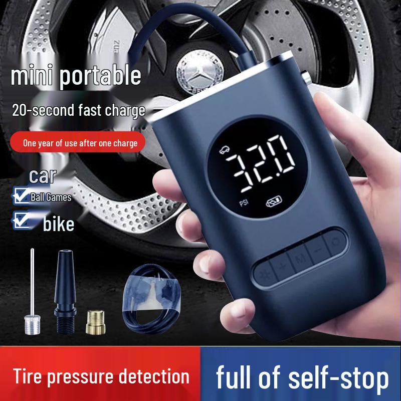 Wireless Portable Multi-functional Electric Car Tire Inflator Pump