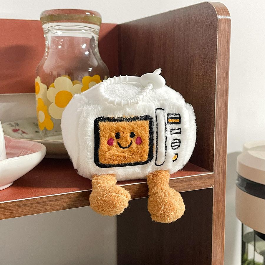 Cartoon Simulation Game Machine Plush Doll Microwave Oven Doll Bag Pendant Water Dispenser Doll Keychain Ornament