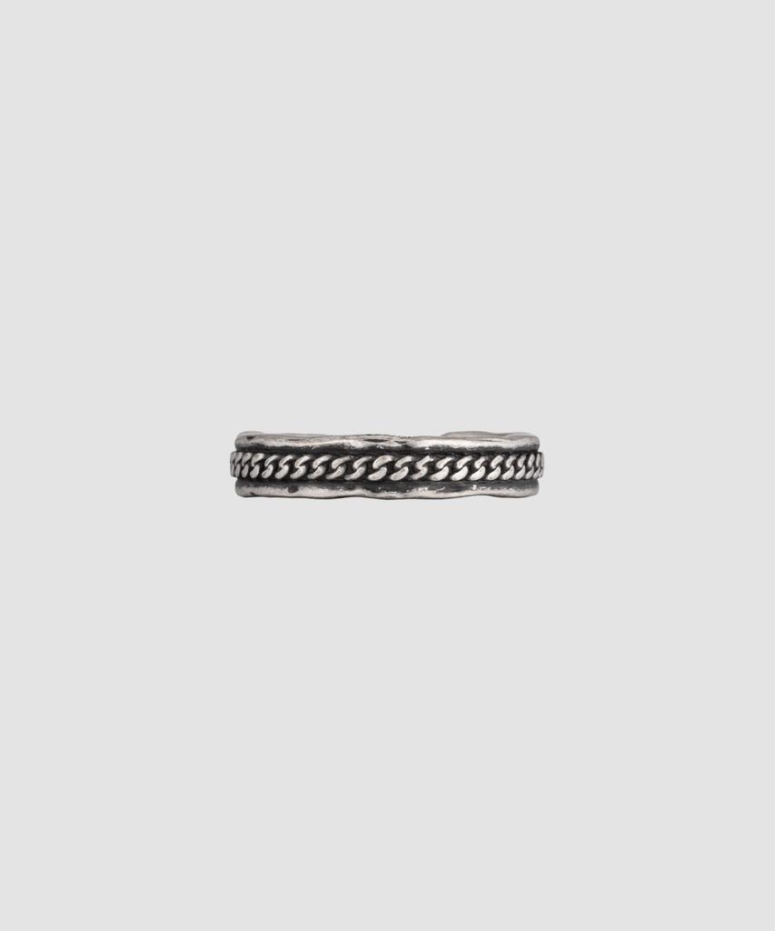 Maz Antique Curved Chain Open Ring