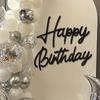 Happy Birthday Mirror Wall Stickers Acrylic Letter Signature Birthday Party Decoration Background Wall Photo Home Decor