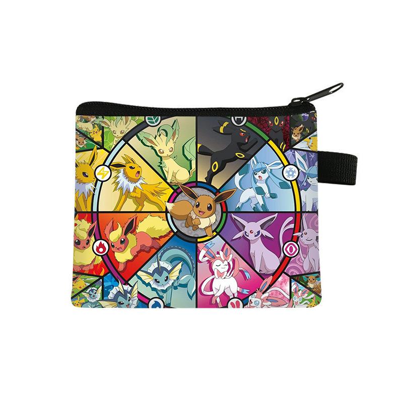 Pikachu children's coin purse, storage mini bag, cartoon portable key card bag