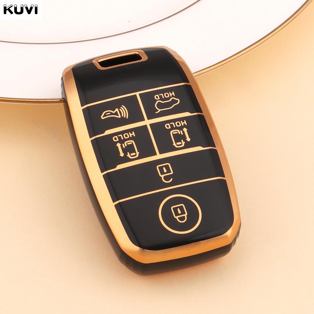 6 Buttons Tpu Car Remote Key Case Cover Fob For Kia New Sedona Grand Carnival Snugly Sorento L580 Kia Doule Carnival Accessories