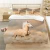 White Horse Bedding Set Boys Girls Twin Queen Size Duvet Cover Pillowcase Bed Kids Adult Fashion Home Textileextile