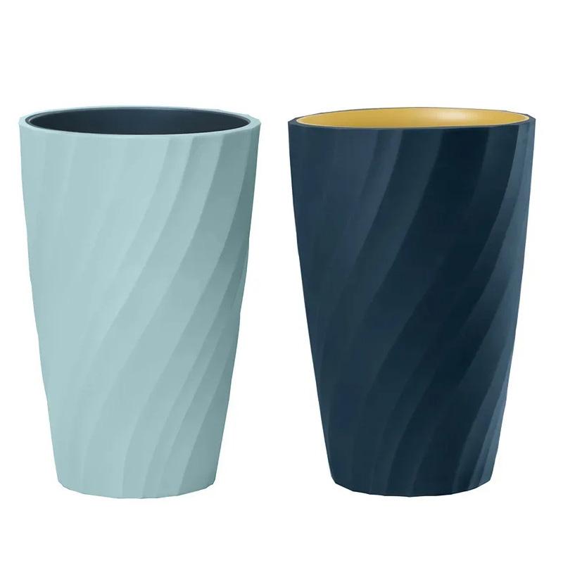 A Double-layer Mouthwash Cup Simple and Durable Face Wash Cup Creative Couple Toothbrush Cup Home Bathroom Accessory