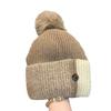 Winter Knit Hat With Rabbit Fur Fleece Ear Flaps Pom Warm Windproof Women