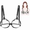 Adjustable Leather Metal Hollow Breast Bondage Sexy Underwear Bra BDSM Slave Belt Adult Products Sex Toys for Couples